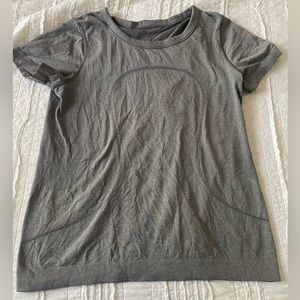 Grey Lululemon Workout Top